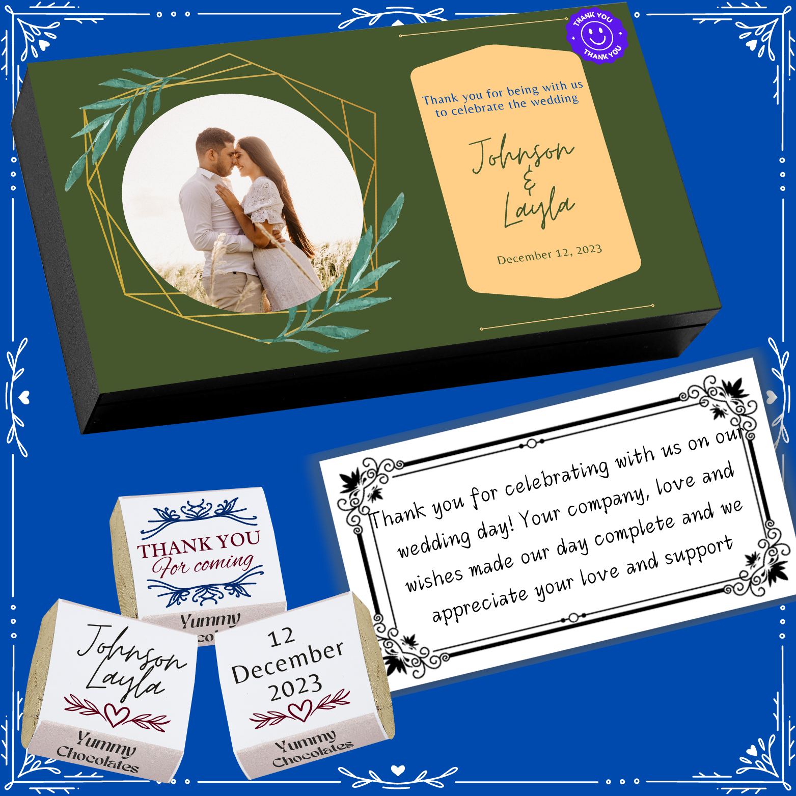 Marriage - Return Chocolates Gifts - Wrapper