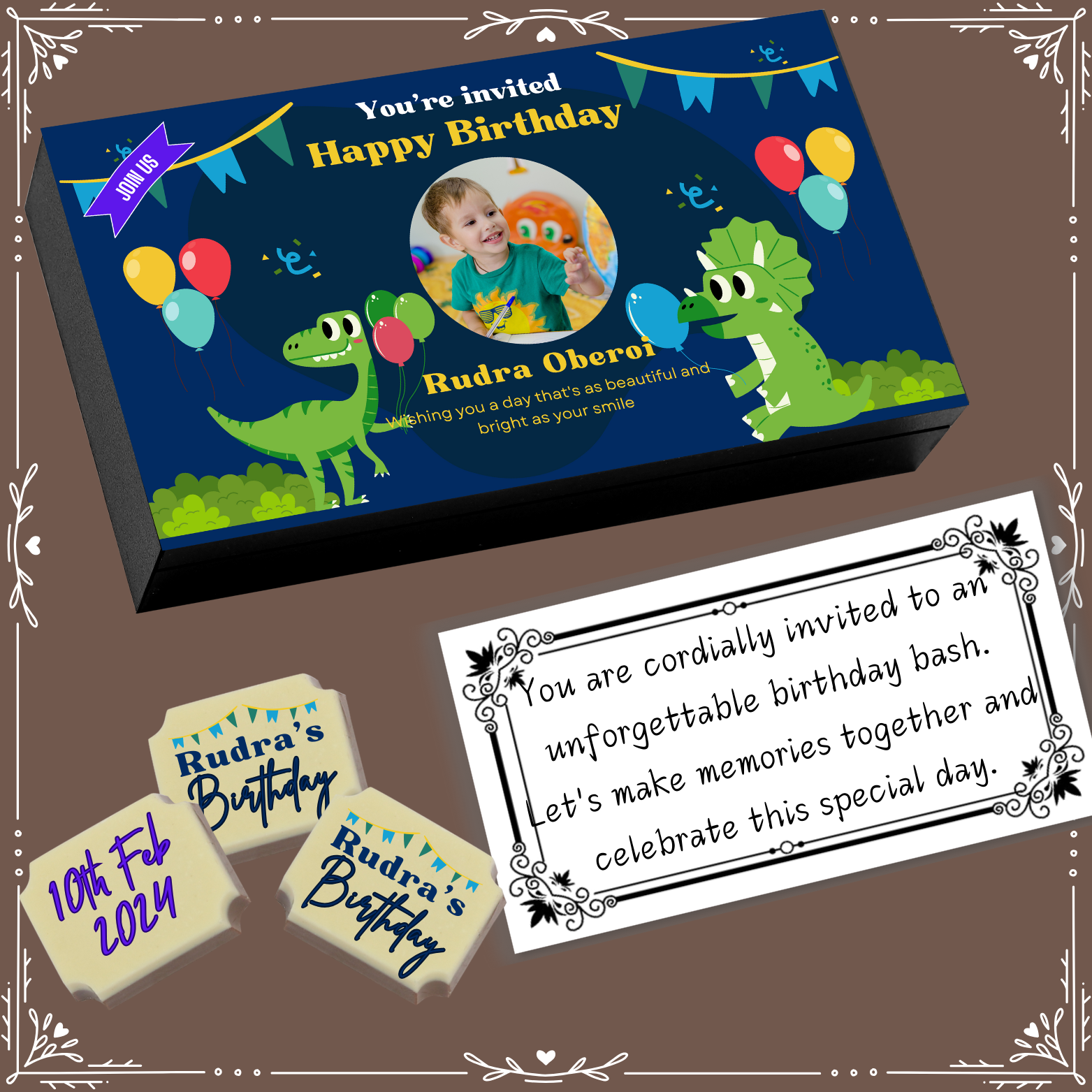 Birthday - Invitation Chocolates