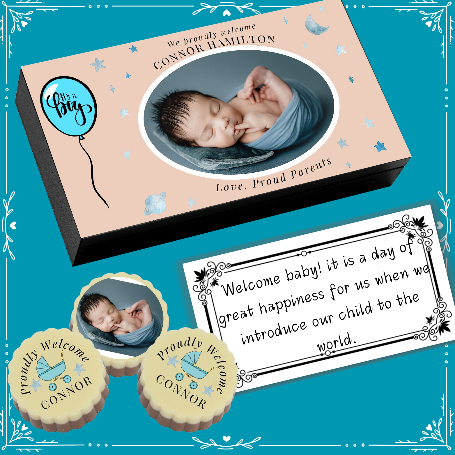 New-Born Baby Birth Announcement