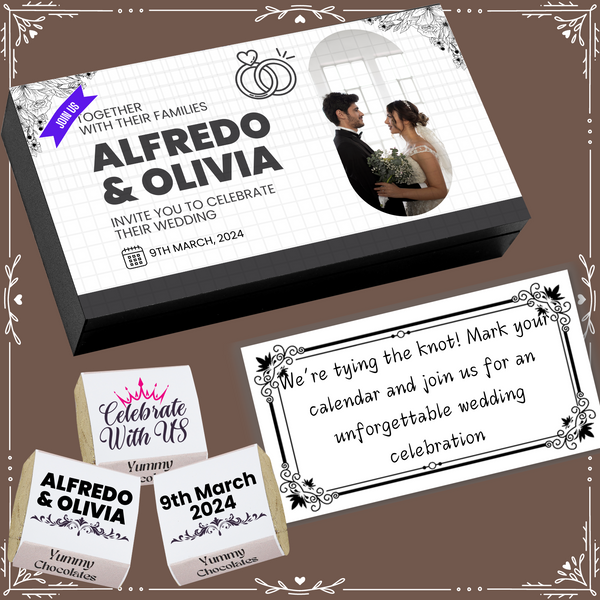 Marriage - Invitation Chocolates - Wrapper Design-10