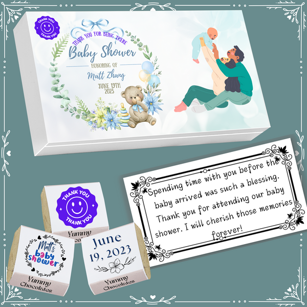 Baby Shower - Return Chocolates Gifts - Wrapper Design-10