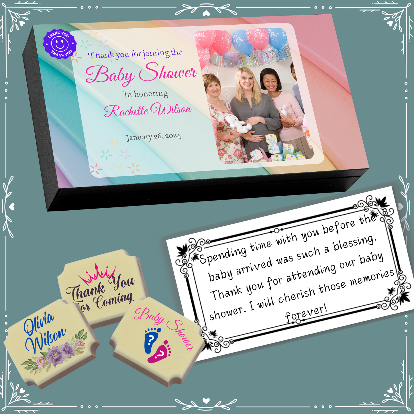 Baby Shower - Return Chocolates Gifts Design-4