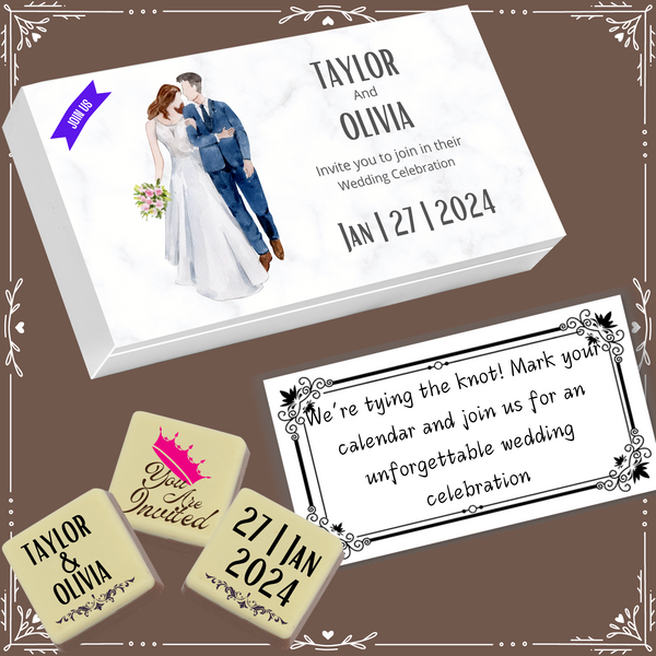 Marriage - Invitation Chocolates Design-11