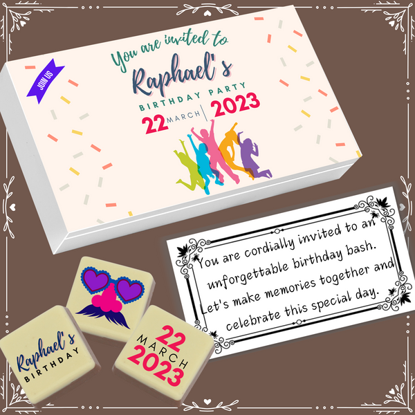 Birthday - Invitation Chocolates Design-12