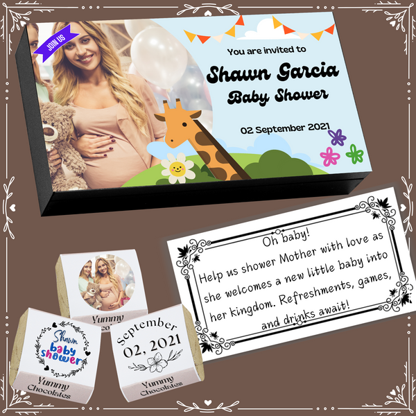 Baby Shower - Invitation Chocolates - Wrapper Design-13