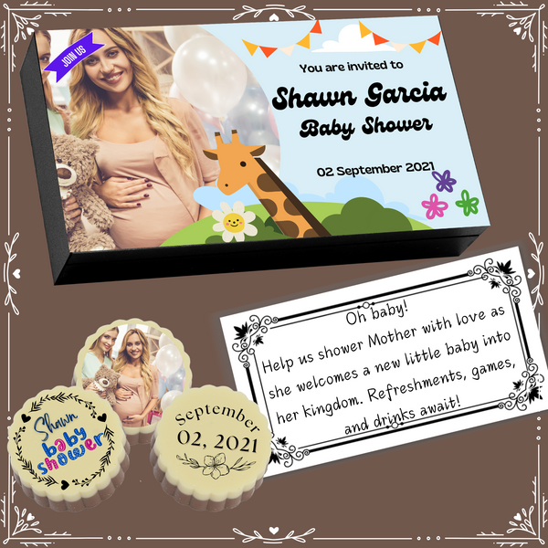 Baby Shower - Invitation Chocolates Design-2