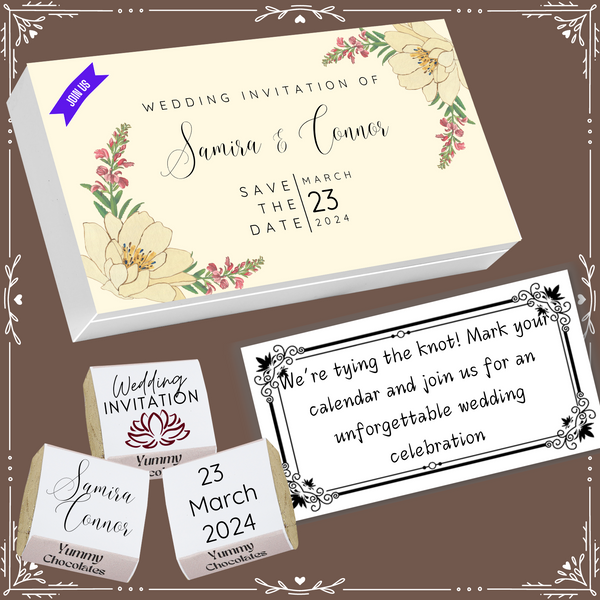 Marriage - Invitation Chocolates - Wrapper Design-13