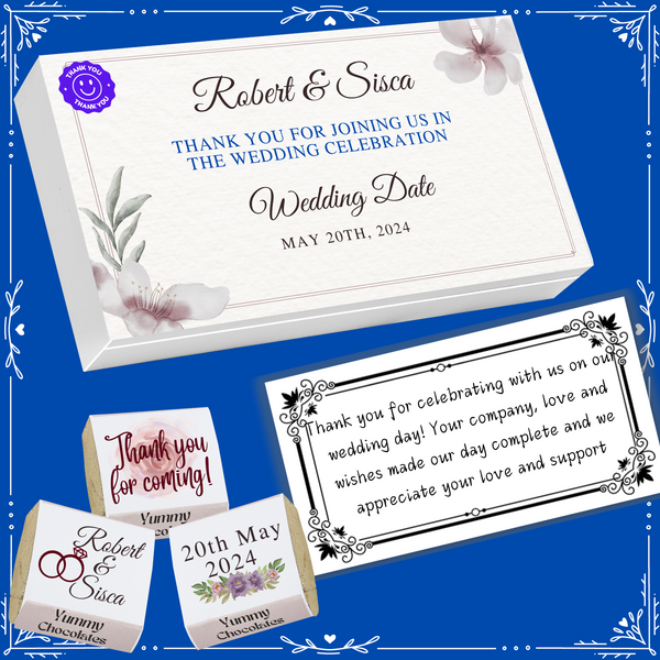 Marriage - Return Chocolates Gifts - Wrapper Design-14