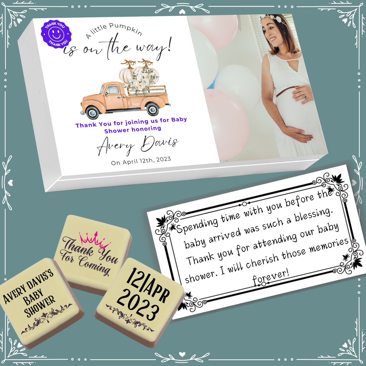 Baby Shower - Return Chocolates Gifts Design-1