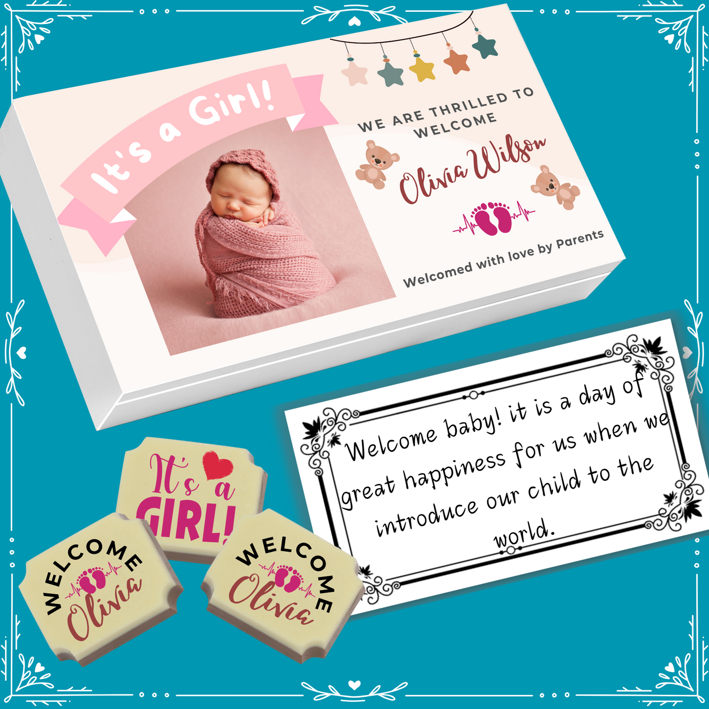 New-Born Baby Birth Announcement Design-7