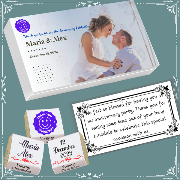 Anniversary - Return Chocolates Gifts - Wrapper Design-1