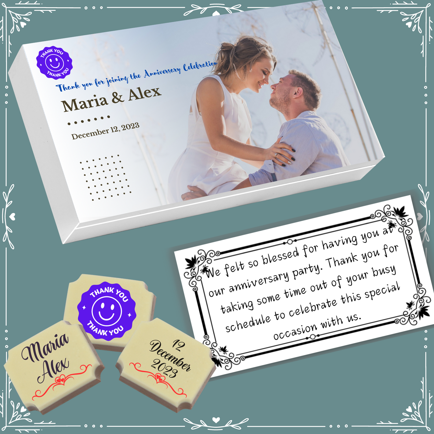 Anniversary - Return Chocolates Gifts Design-1