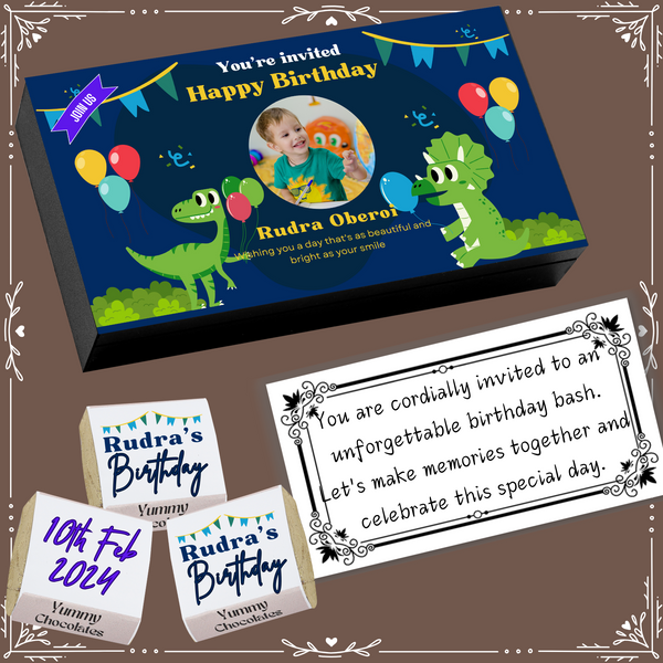 Birthday - Invitation Chocolates - Wrapper Design-1