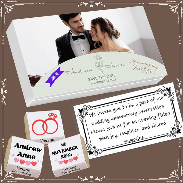 Anniversary - Invitation Chocolates - Wrapper Design-2