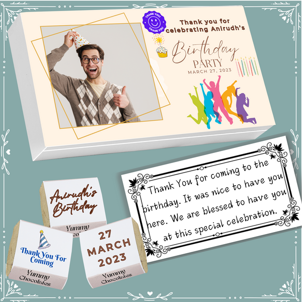 Birthday - Return Chocolates Gifts - Wrapper Design-2