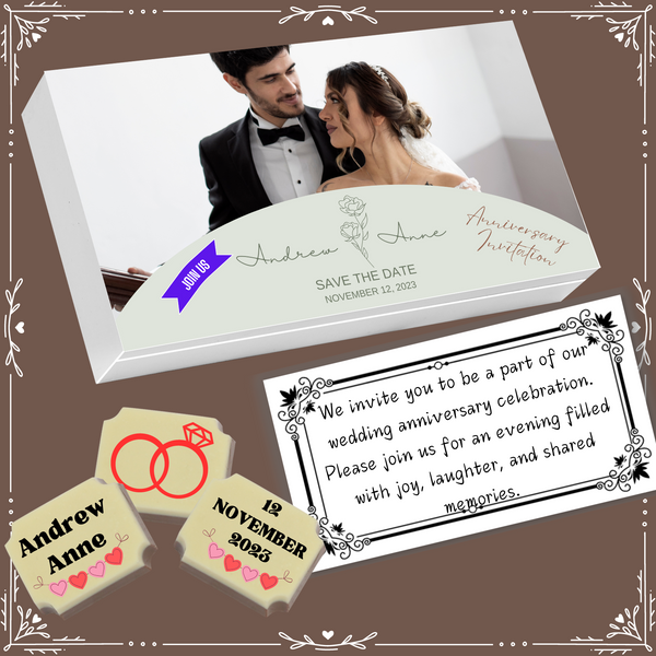 Anniversary - Invitation Chocolates Design-2