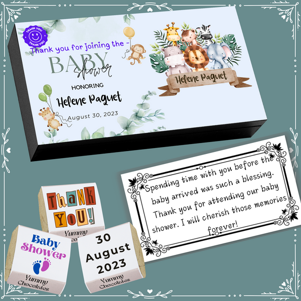 Baby Shower - Return Chocolates Gifts - Wrapper Design-2