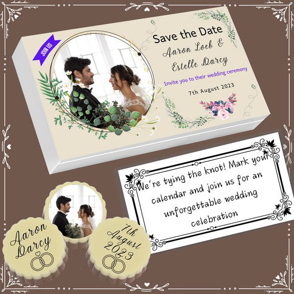 Marriage - Invitation Chocolates Design-3