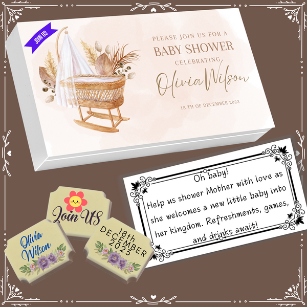 Baby Shower - Invitation Chocolates Design-12