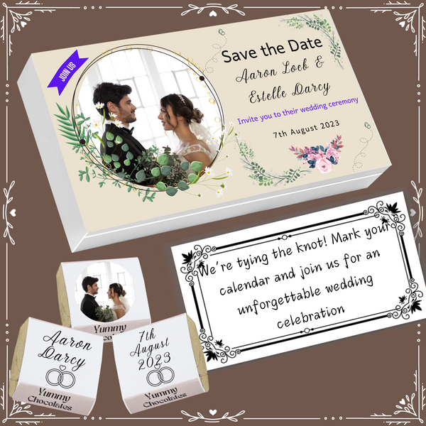 Marriage - Invitation Chocolates - Wrapper Design-3