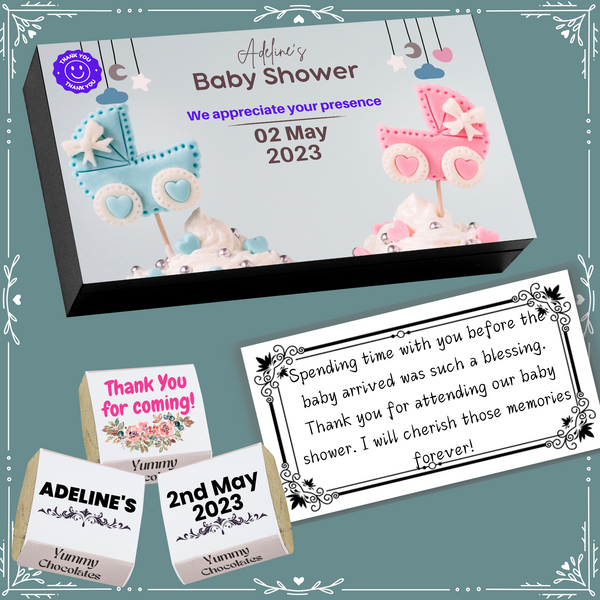 Baby Shower - Return Chocolates Gifts - Wrapper Design-4