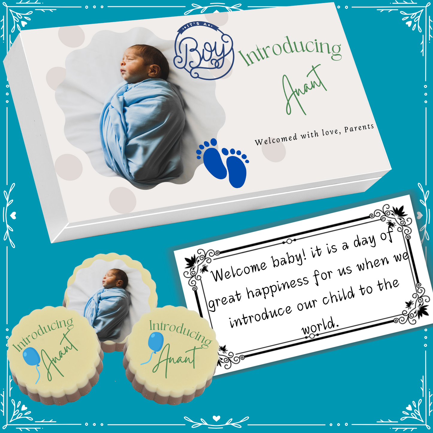 New-Born Baby Birth Announcement Design-17