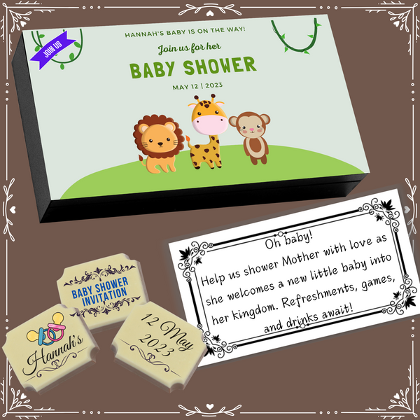 Baby Shower - Invitation Chocolates Design-10