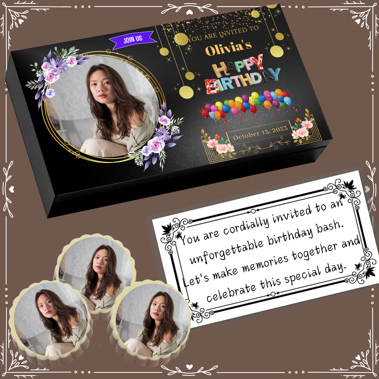 Birthday - Invitation Chocolates Design-5