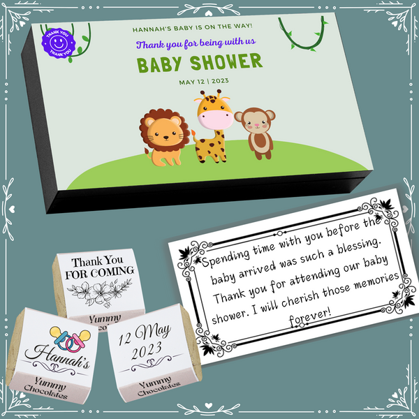 Baby Shower - Return Chocolates Gifts - Wrapper Design-5