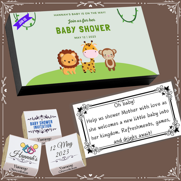 Baby Shower - Invitation Chocolates - Wrapper Design-5