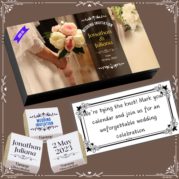 Marriage - Invitation Chocolates - Wrapper Design-6