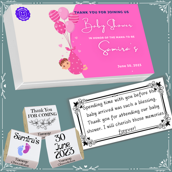 Baby Shower - Return Chocolates Gifts - Wrapper Design-6