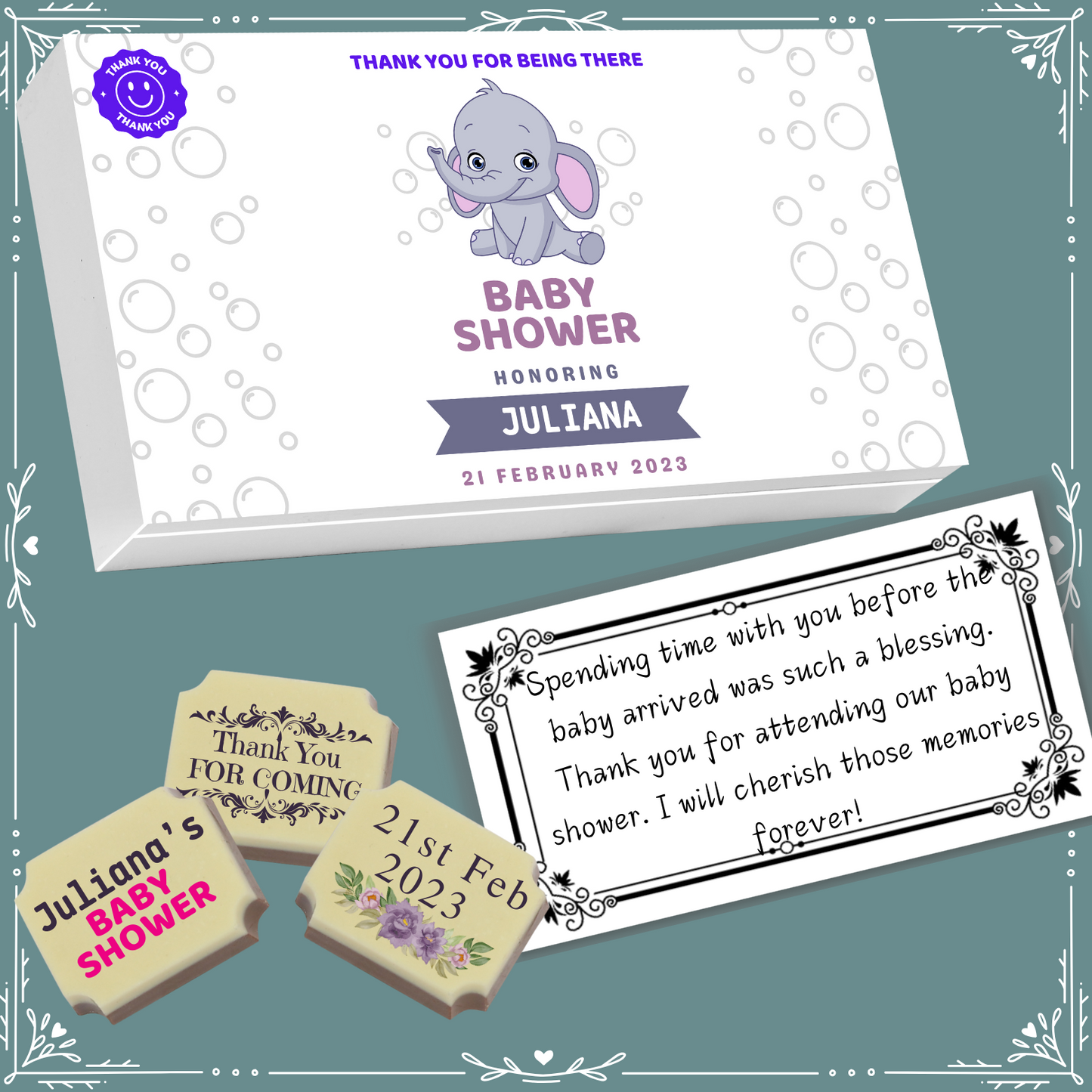 Baby Shower - Return Chocolates Gifts Design-8