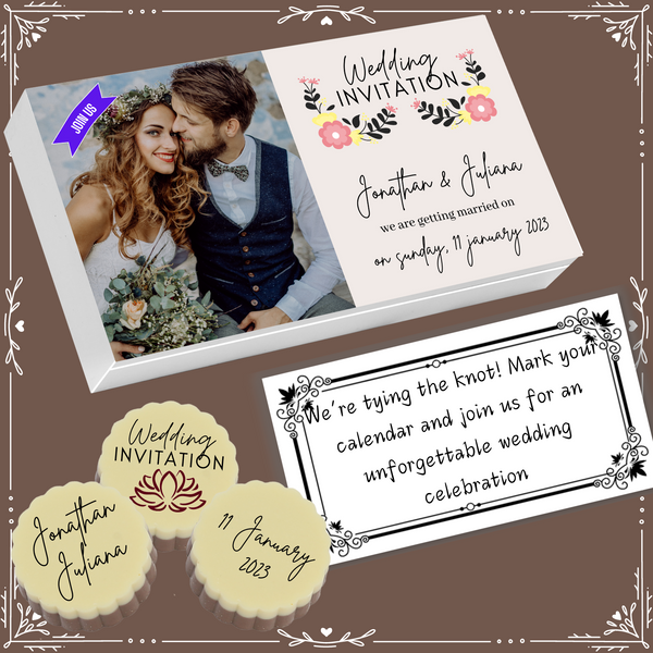 Marriage - Invitation Chocolates Design-7