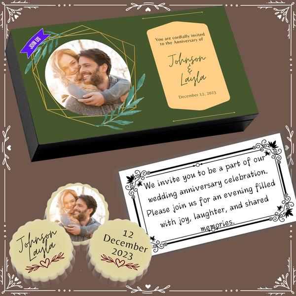 Anniversary - Invitation Chocolates Design-8