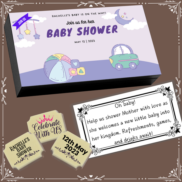 Baby Shower - Invitation Chocolates Design-7