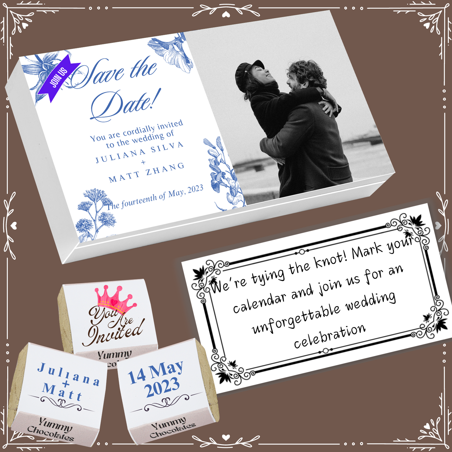 Marriage - Invitation Chocolates - Wrapper Design-9